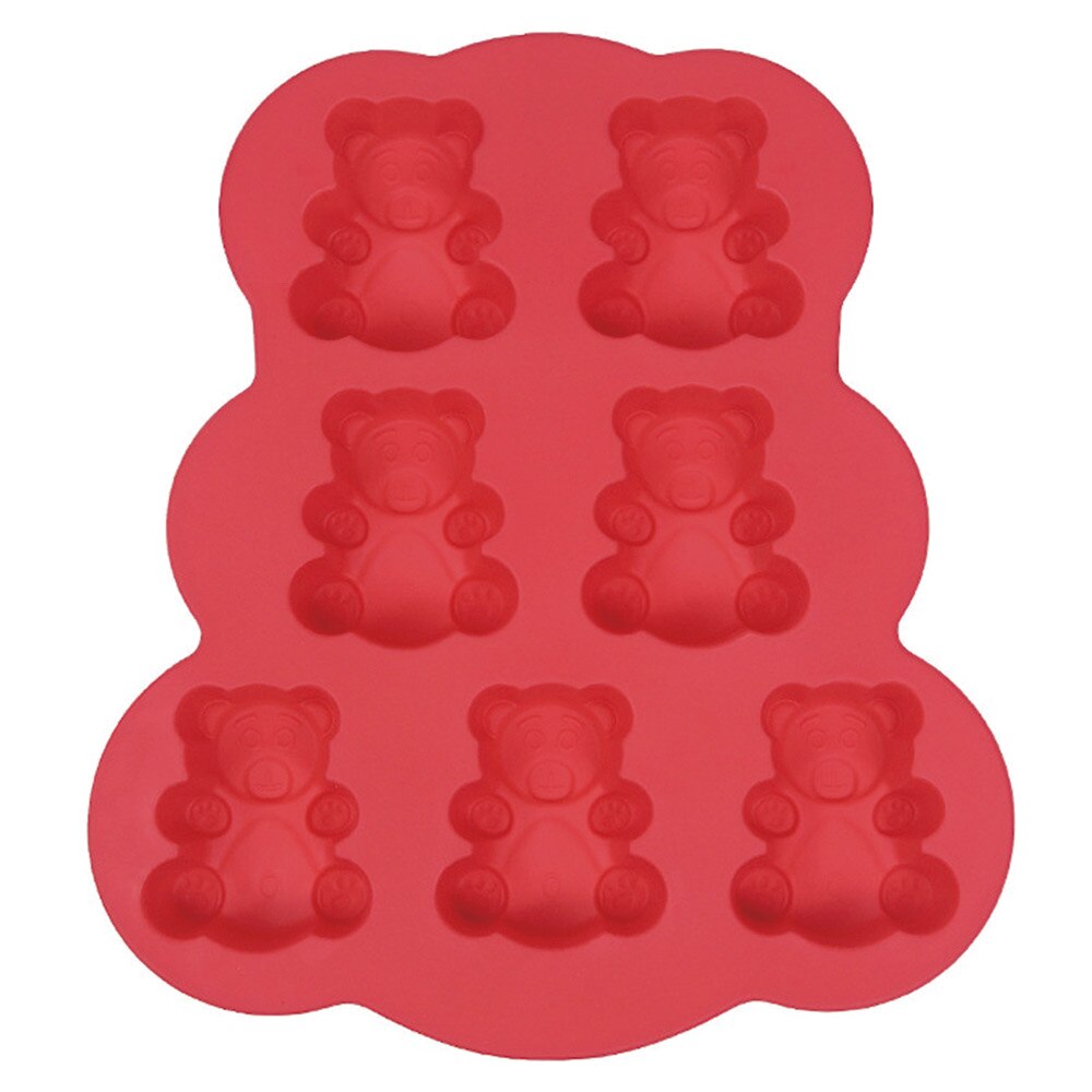 1Pc 7 Netz Bären Geformt Kuchen bilden Fondant bilden Schokolade Formen Kuchen Dekoration Werkzeuge Gebäck Silikon Backen Ausrügestochen