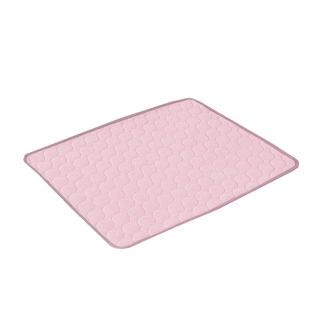 Hond Koel Mat Cooling Pad Mat Honden Kat Deken Sofa Ademende Pet Dog Bed Zomer Wasbare Voor Small Medium Large honden Auto # T1P: Pink  / XS