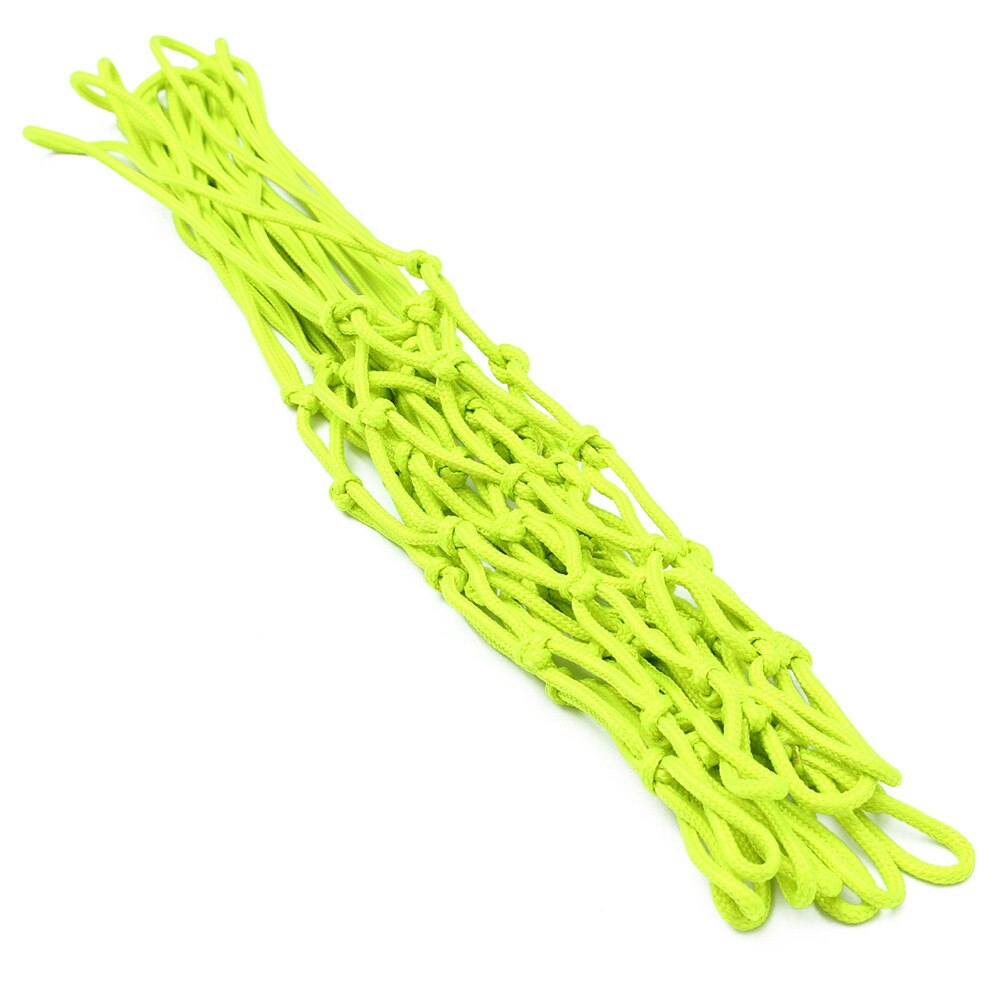 1pc nylon fluorescerende grønn slitesterk mestersport deluxe erstatning basketballnett robust bøyle målkant mesh nett sport  au24