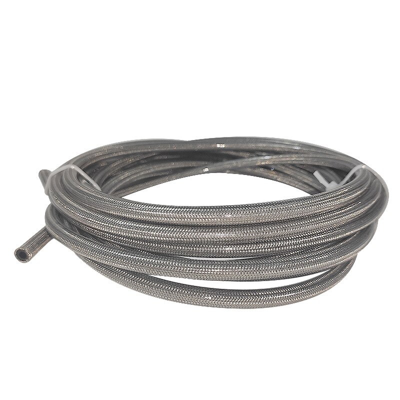 AN3 Stainless Steel Braided Brake Hose – 3mm PTFE Liner, High Performance (5m Roll)