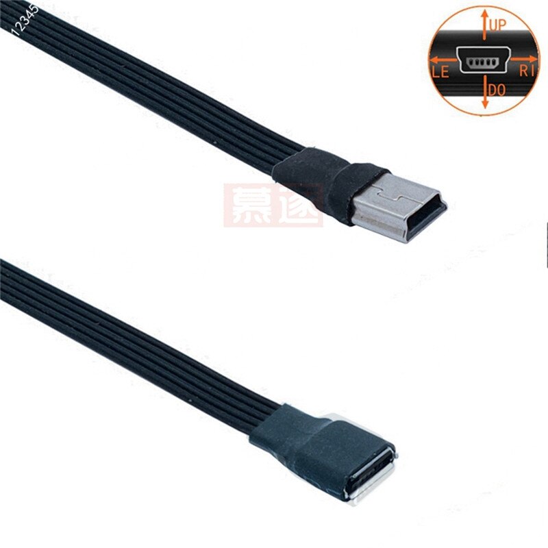 0.1M Mini Usb Male Naar Micro Usb B Vrouwelijke Gegevens Charger Kabel Adapter Converter Charger Data Kabel 0.05M 0.2M 0.3M 0.5M 1M