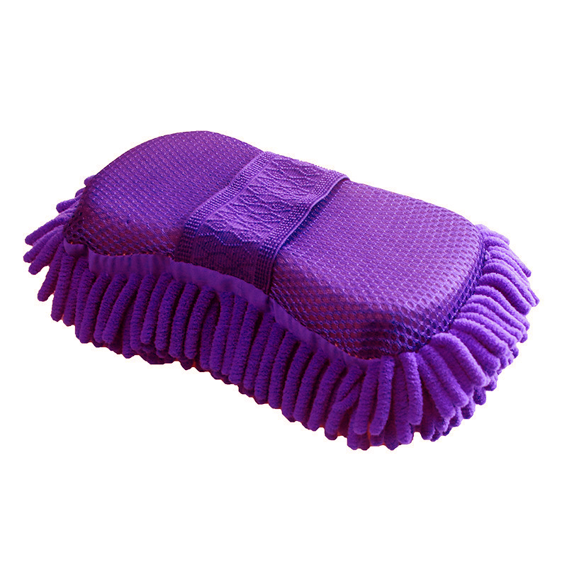 Esponja de microfibra para lavado de coches, limpieza para el cuidado del coche, cepillos para detalles, toalla de lavado, guantes para automóvil, accesorios de estilismo, Gadget: Verde