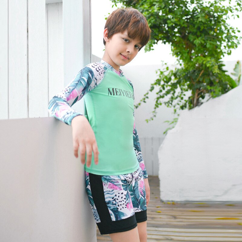 Children Swimsuit Baby Girl Swimsuit Three Piece Long Sleeve Swimsuit Quick Dry Diving Suit Swimming Suit Surfing Swimsuits