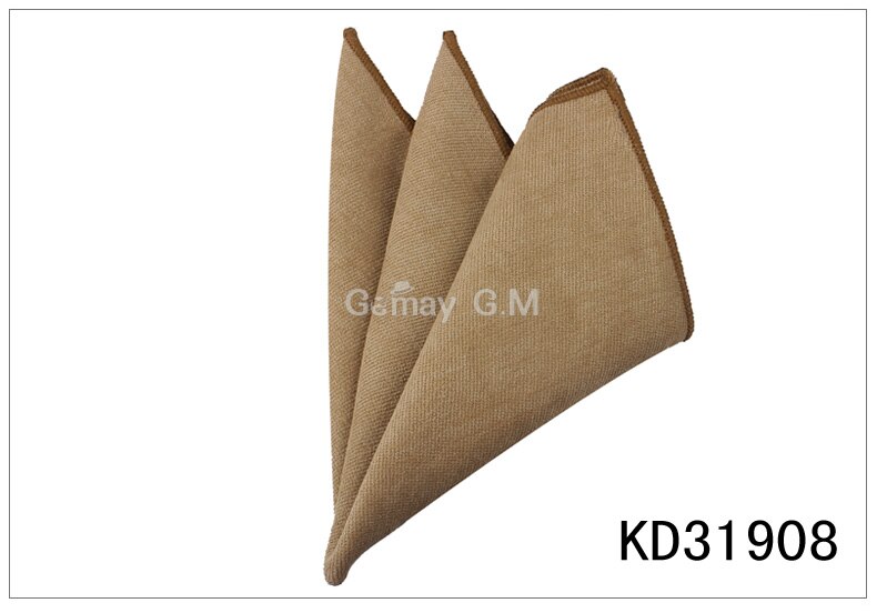 Solid Cotton Pocket Square For Men Suits Hanky Mens Handkerchiefs Casual Suit Square Handkerchief Towels For Party Scarves: KD31908