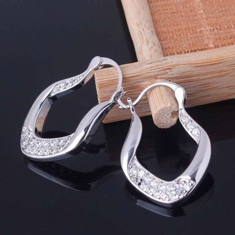 Moda brincos de zircão banhado a ouro casal brincos grandes brincos de noivado de jóias de casamento de luxo para presente de aniversário feminino