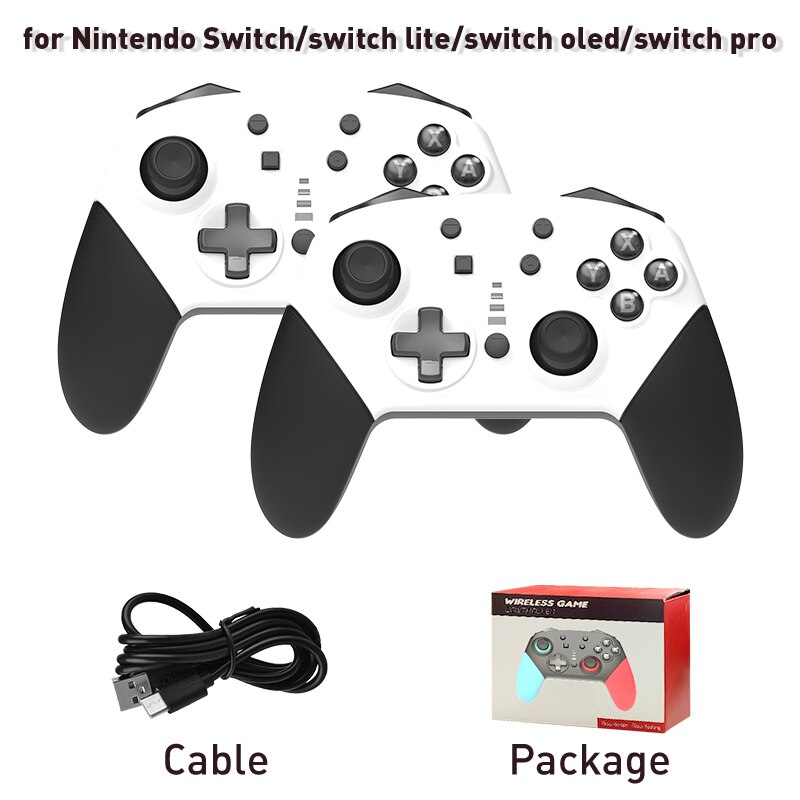 Compatibile con Controller Wireless DATA FROG-Gamepad compatibile con Bluetooth multifunzione Nintendo Switch per Switch Pro/Lite: 2PCS WT