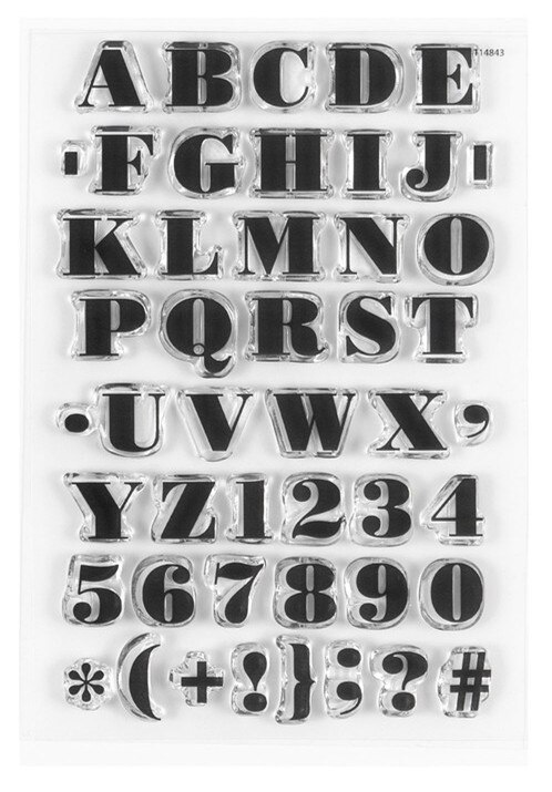 Nyheter engelska genomskinlig stämpel för scrapbooking transparent silikongummi gör-det-själv fotoalbumdekor 491: Marinblå