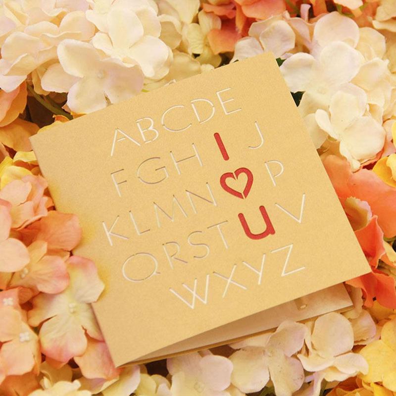 3D drei dimensionale gruß karte jahrestag valentinstag gruß Schild karte hoch karte kreative liebhaber F6G8