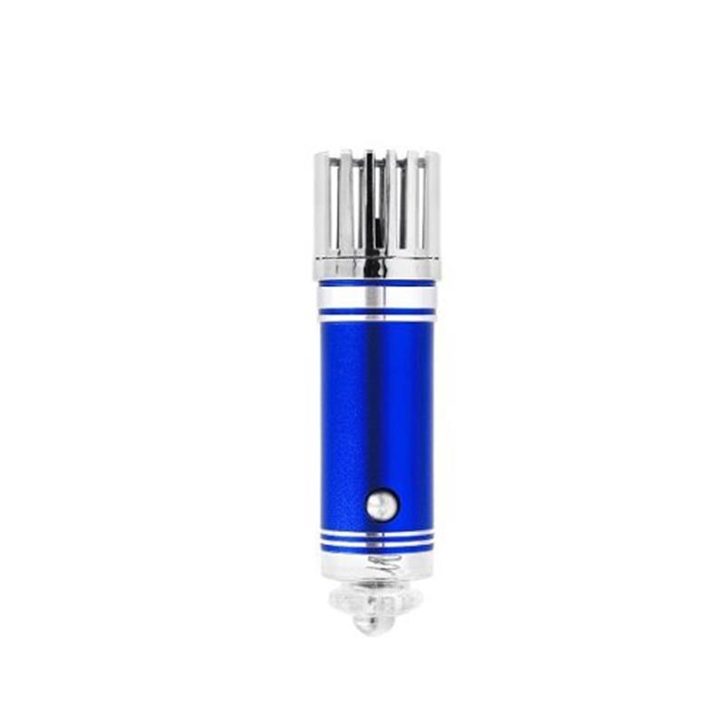 Onever Sell Well Fresh Air Ionic Purifier Oxygen Bar Ozone Ionizer Cleaner 12V Mini Auto Car For Car Bedroom Office: blue