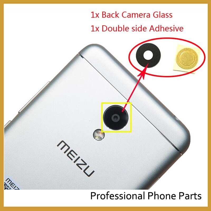 Nuova Macchina Fotografica di Vetro Per MEIZU MX4 MX5 Pro6 M2 mini M3s M5 M5s M6 Nota 16th M6t Obiettivo di Vetro della Fotocamera abitazioni Parti di Ricambio