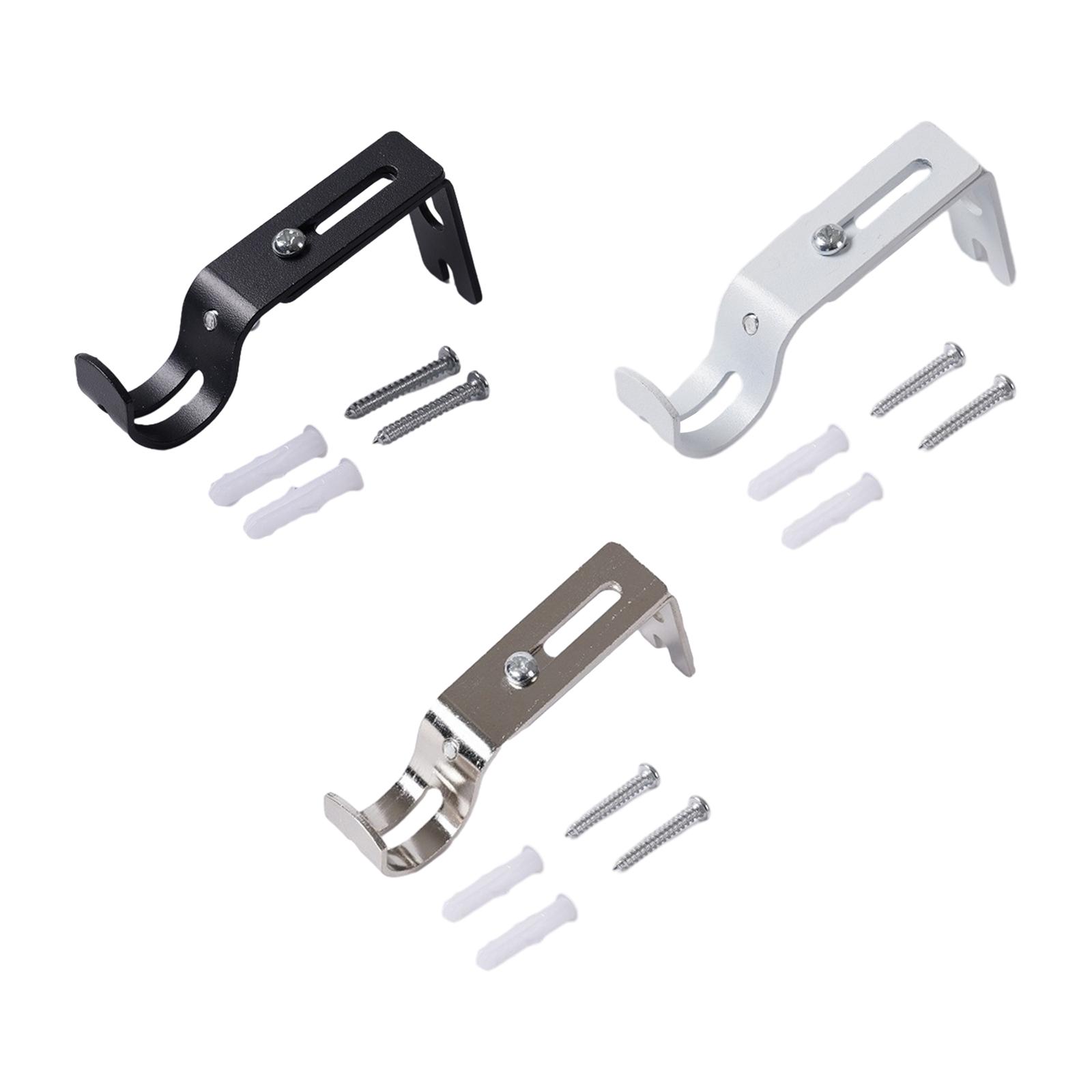 Support de tringle à rideau, Support de tringle simple Portable pour rideau mural, Support de tringle à rideau, cintre pour tringle à rideau de 1 pouce