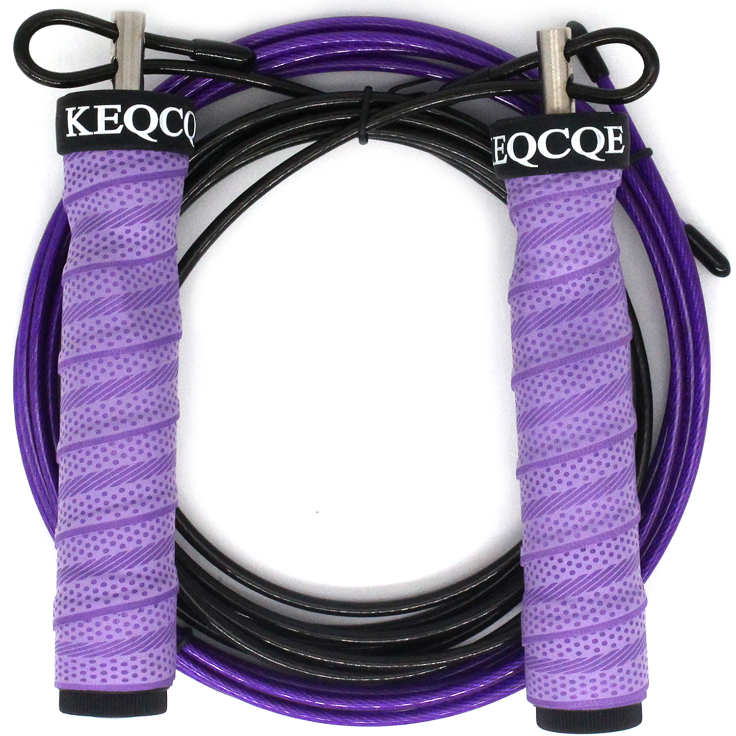 Crossfit Jump Rope Skip Snelheid & Gewogen Springtouw Fitness Touw Krachttraining: Lavendel