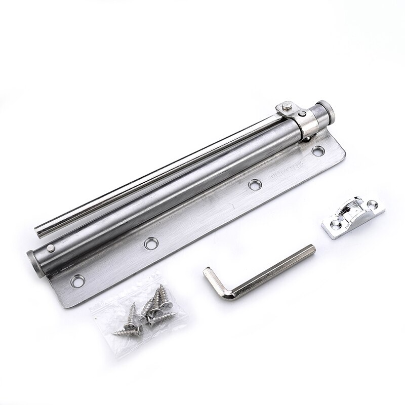 Adjustable Door Closer Stainless Steel Automatic Spring Latch Hinge For Home Office Fire Rated Door Furniture Hardware