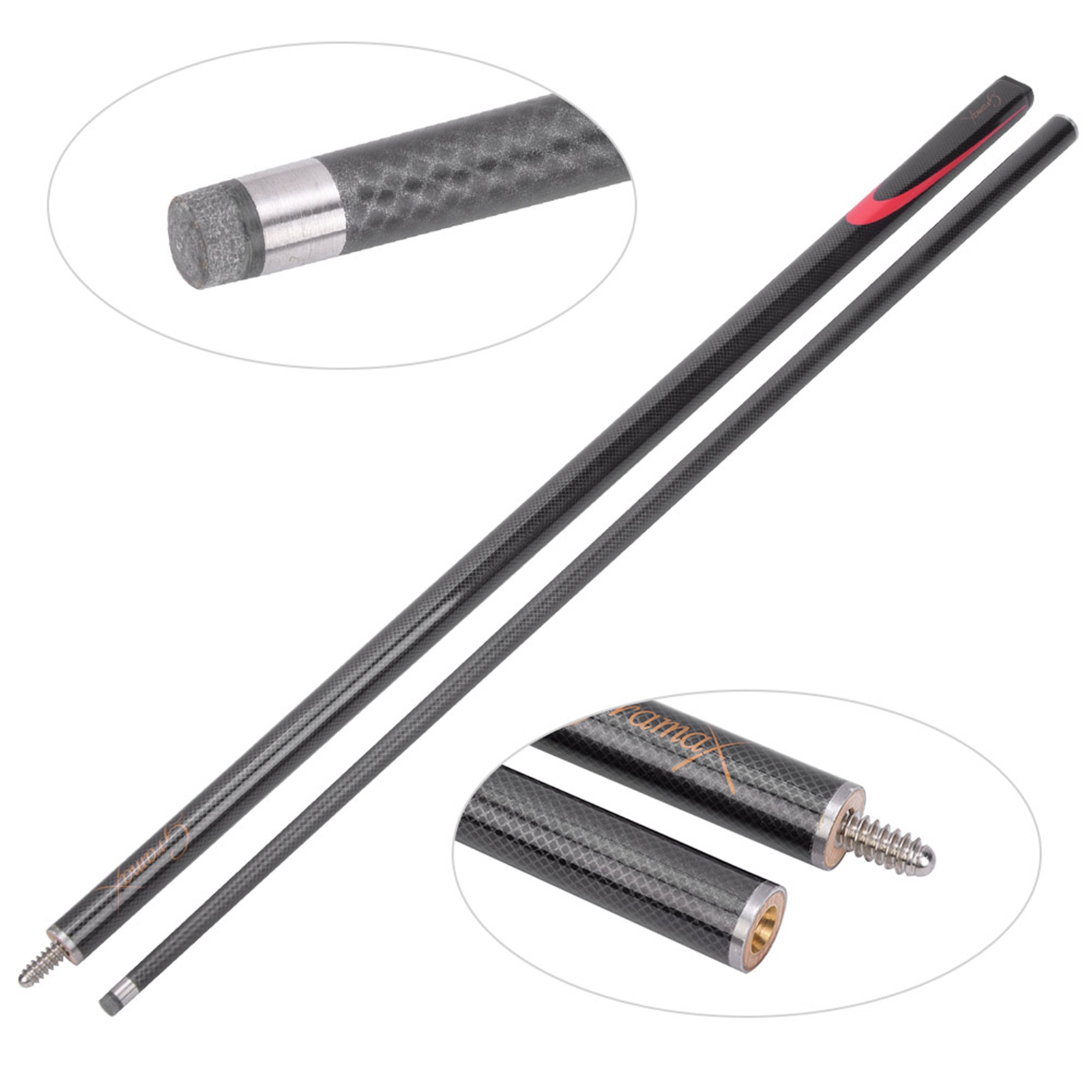 Biljardköer stick 9mm kolfiber biljardköer stick snooker spö tillbehör