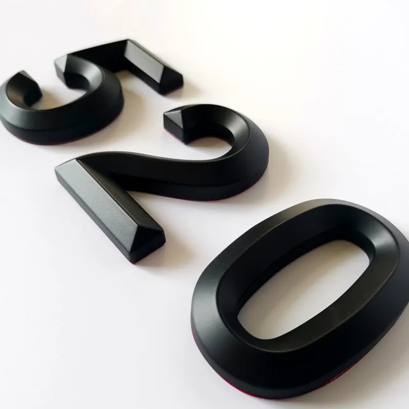 7CM Huisnummer Stickers 3D Zelfklevende Deurplaat Teken Cijfers Appartement Hotel Kantoor Deur Adres ABS Plastic Label