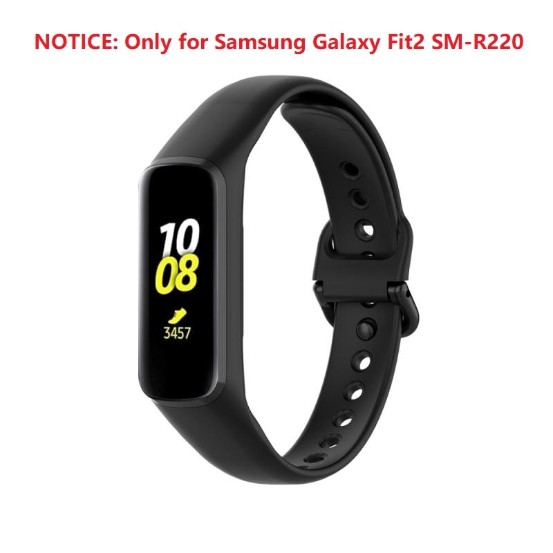 Do Samsung Galaxy Fit 2 SM-R220 miękkiego silikonu pasek wymiana bransoletki na rękę 14 opcjonalne kolory inteligentne akcesoria