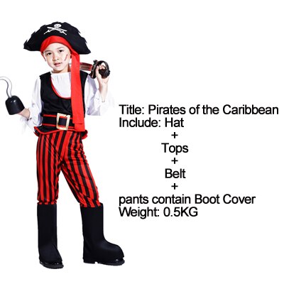 boys pirate captain Halloween costume masquerade costume performance clothing Children's costumes: DYN1103 M