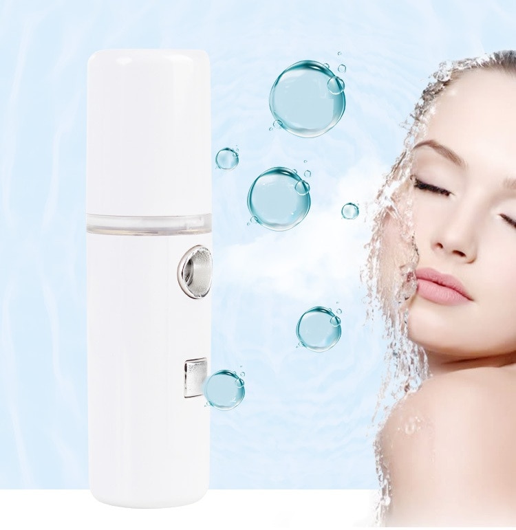 Portable Small Air Humidifier USB Rechargable Handheld Water Meter Ultrasonic Charging Diffuser Mini Milk Oil Steamed Face