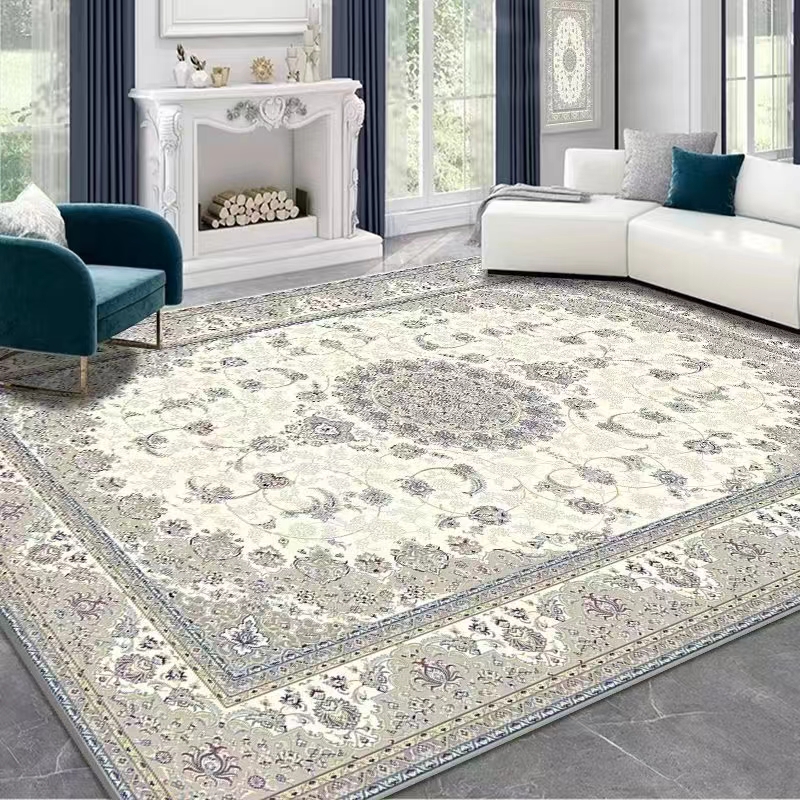 persisch Wohnzimmer Teppich Kristall Samt Sofa Couch tisch Decke retro Schlafzimmer Bettdecke matt großen Raum Teppich: 1400MMx2000MM / Grau