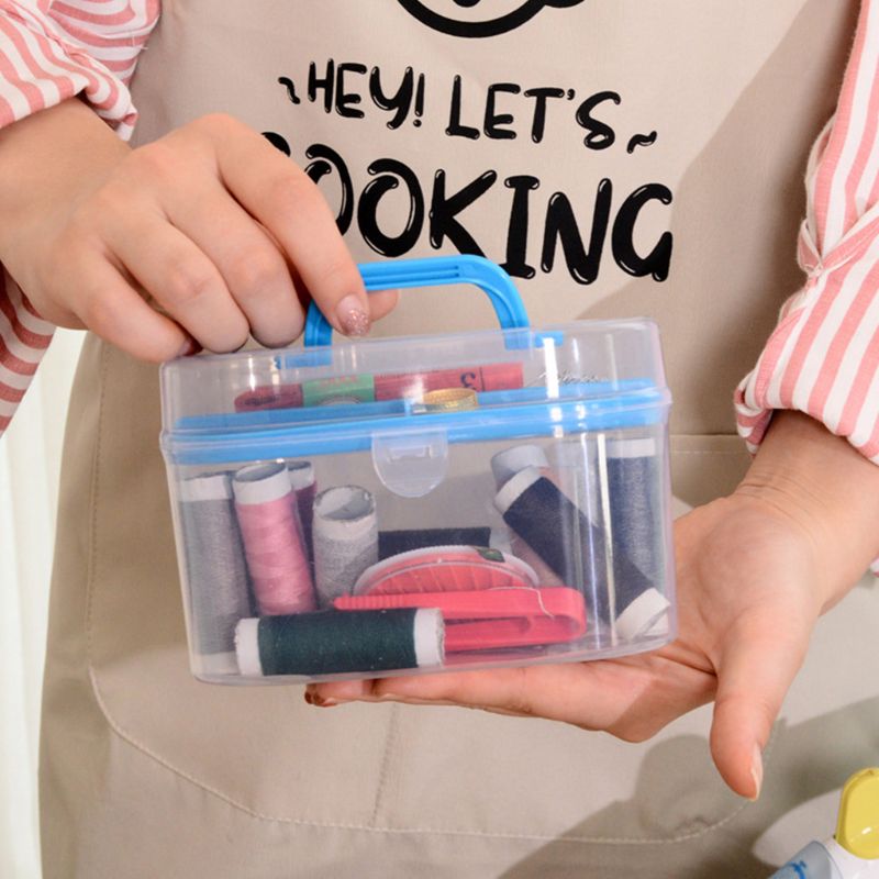 10Pcs Portable Sewing Thread Needles Tools Set DIY Stitching Craft Kit with Case