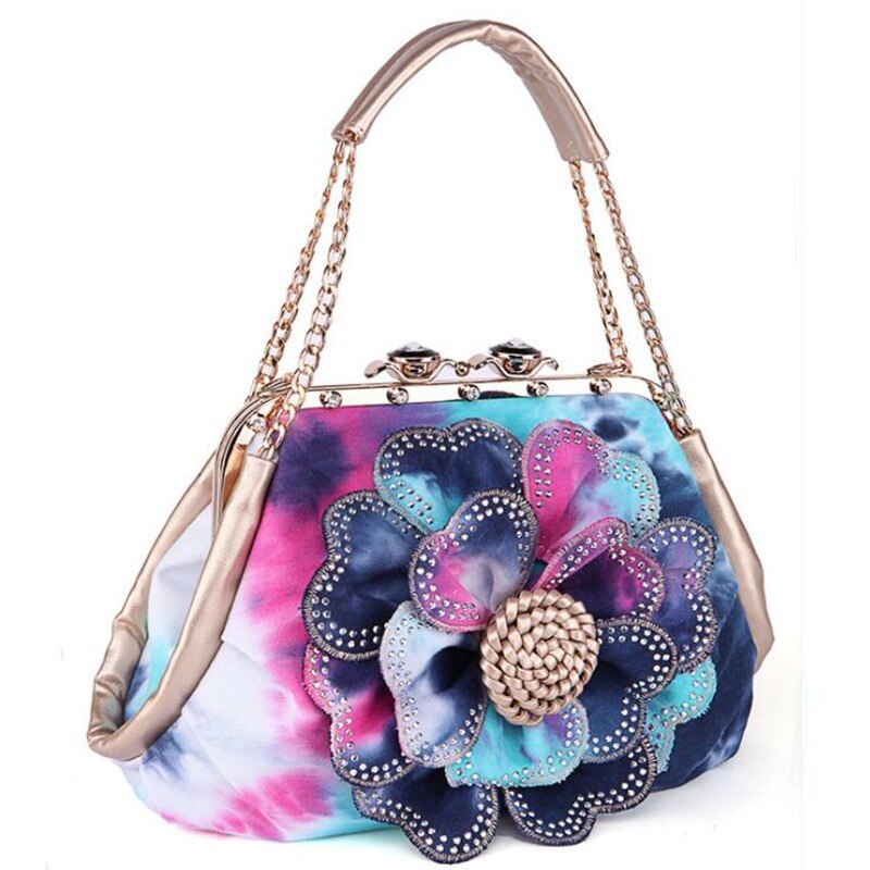 neue Frauen Handtasche Bunte Blume frauen Tote Frauen Messenger Taschen Damen Schulter Tasche Bolsas LB867