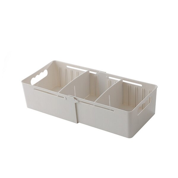 Cajones de almacenamiento de cubiertos de plástico organizador de cocina para el hogar, cajón de almacenamiento de herramientas, cosméticos, armario organizador para cajón de almacenamiento de cocina: 1 Beige