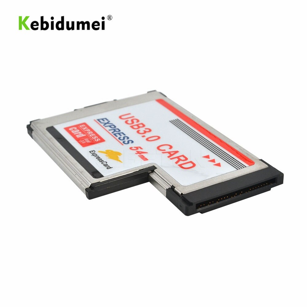 Kebidumei USB3.0 zu Expresscard Express Card Adapter 5Gbps Dual 2 Ports HUB PCI 54mm Slot ExpressCard Für Laptop notebook