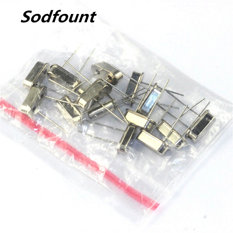 15Pcs Pcb Gebruikelijke Formaat Kristaloscillator Kit Quartz Crystal Passieve Oscillator 11.0592M 12M 32.768K