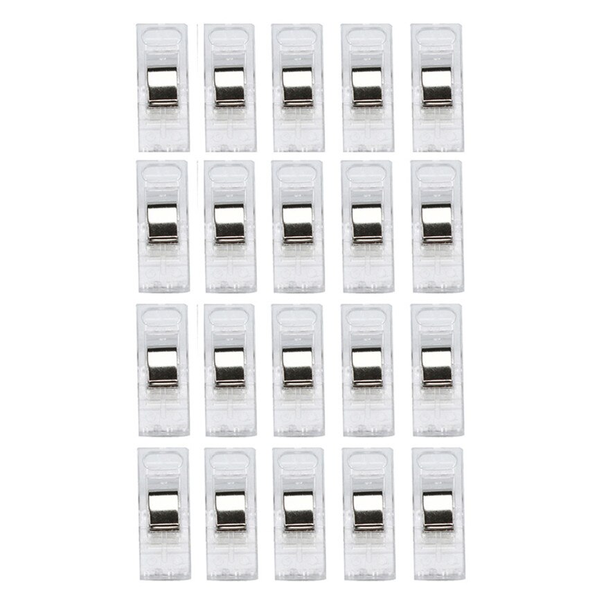 Lot de pinces en plastique colorées, 20 pièces, pour travaux de couture, édredon, reliure, articles ménagers, directe: CL