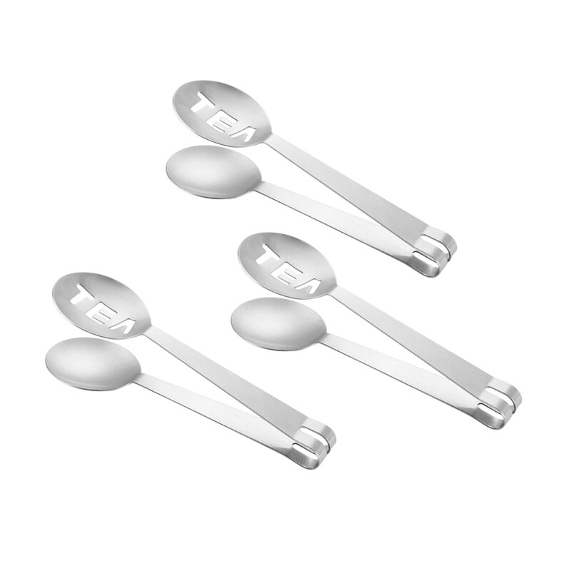 Roestvrij Staal Thee Clip Tong: 3pc