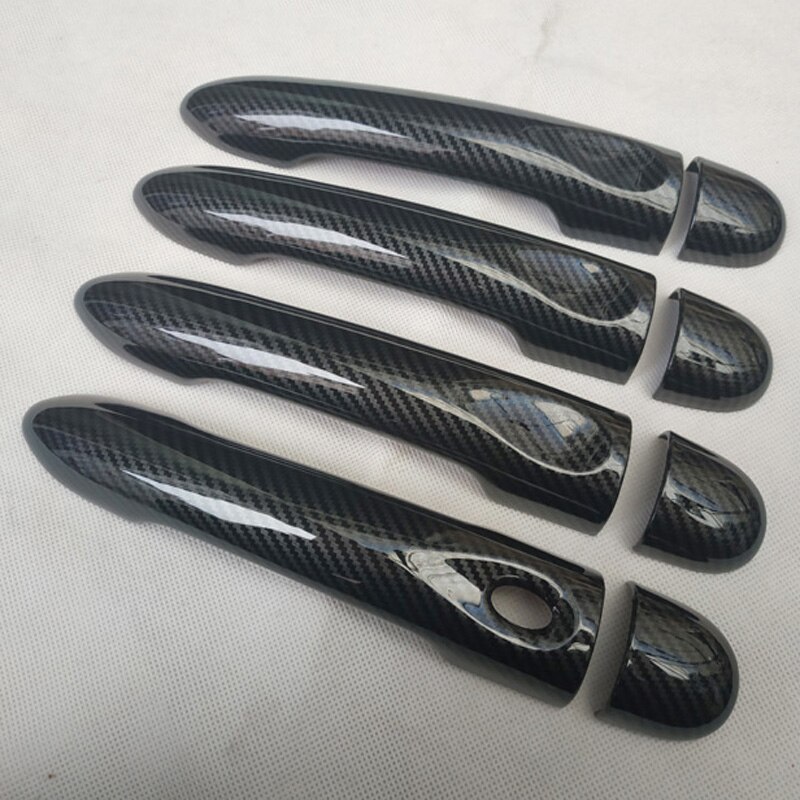 Cubierta de manija de puerta de coche, accesorios de color fibra de carbono para Renault Megane 3 iii, , , , , , , ,