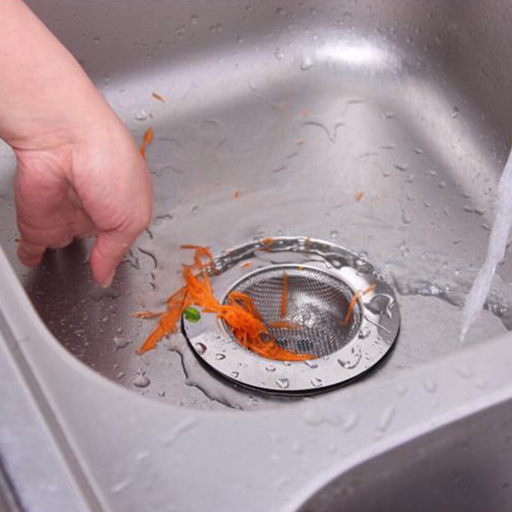 7.5cm Useful Kitchen Stainless Steel Sewer Sink Strainer Filter Drain Waste Clean sink strainer