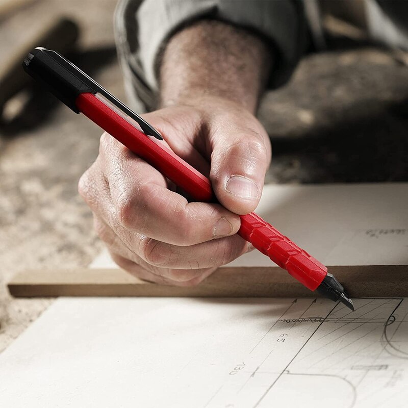 Solid Carpenter Pencil Set,Refills Carpenter Drawing Scriber Tools for Carpenters Scriber Woodworking Architect Art