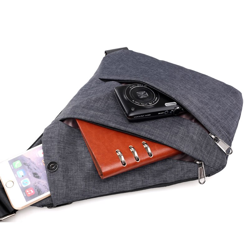Kompakten Single Schulter Taschen Männer Frauen Wasserdichte Nylon umhängetaschen Männliche Umhängetasche Brust Pack Kühlen Motorrad Sling Tasche