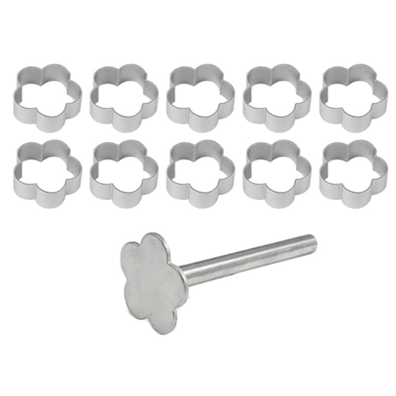 10 Pcs Square Rectangle Ellipse Heart Pineapple Shape Pie Cake Cookie Mold Biscuit Cutter Stamp Press Cutting Tools For Kitchen: 5