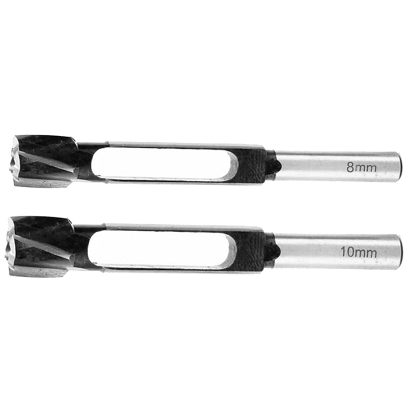 2Pcs 8mm/10mm Tenon Maker Tenon Dowel & Plug Cutter Tapered Snug Plug Cutters for Furniture Making Carpentry and Home