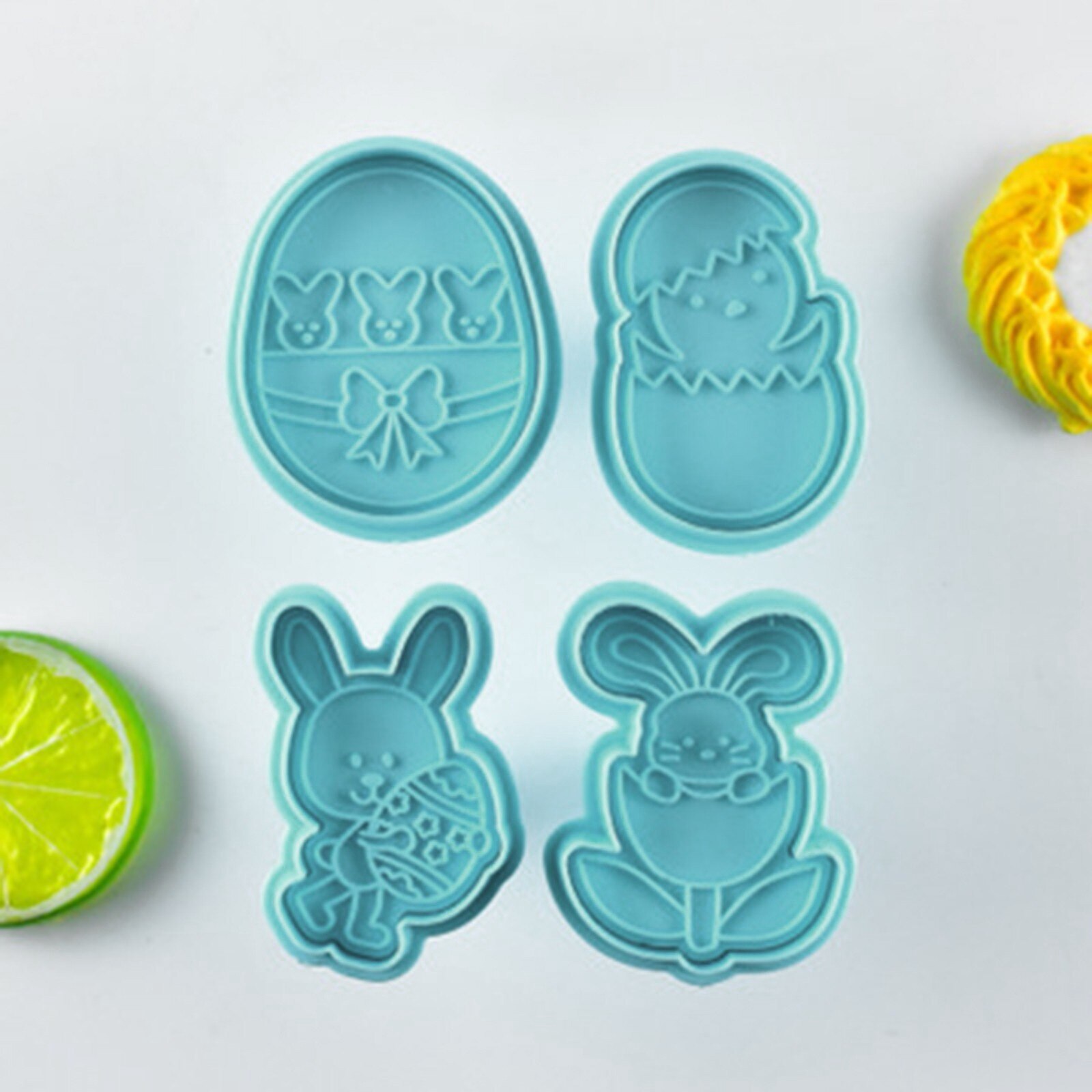 Cake Mold Pastry/cookie/fondant Stampers,4-piece Set Easter Day Cake Cookie Set Mold Tools Молды Силиконовые