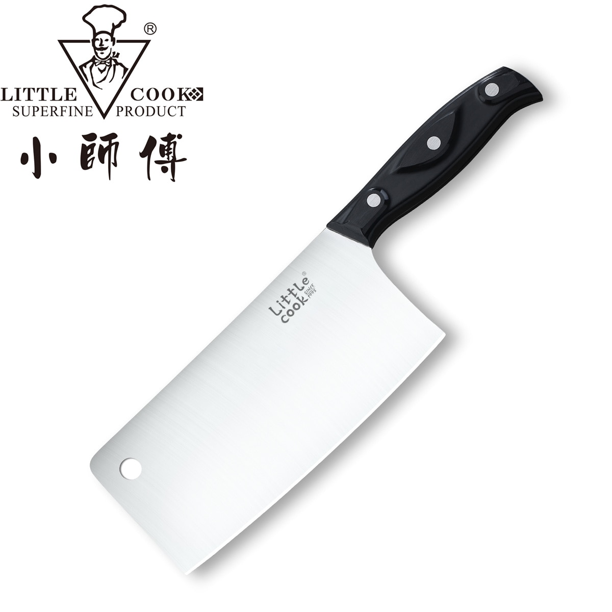 Little Cook Kitchen Chef Knife Fixed Blade Sharp Chinese meat Cleaver Vegetable cutter Meat Saws Cooking Tools Gadgets