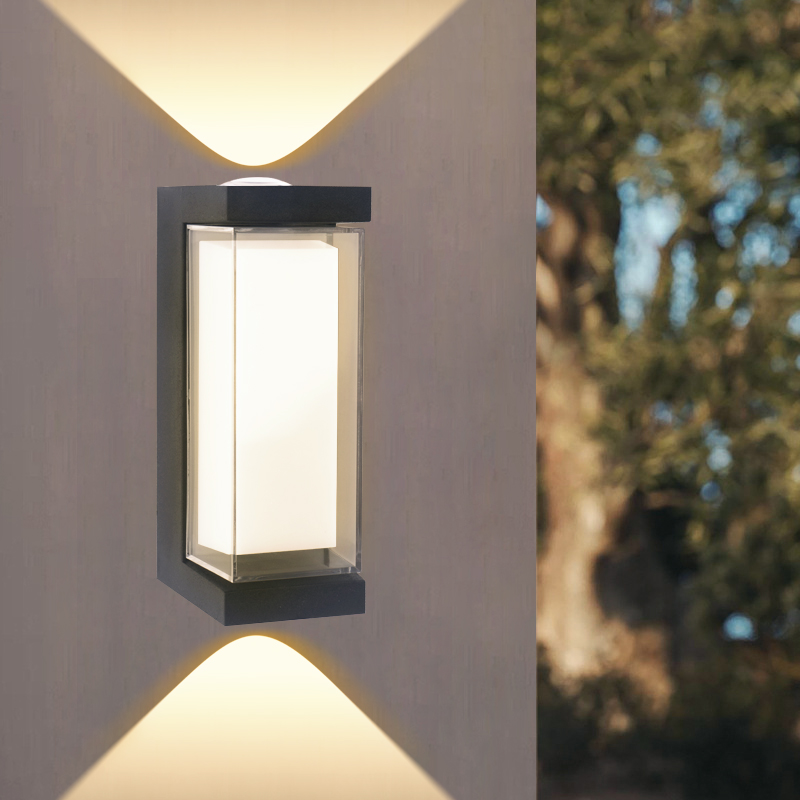 Luz Led moderna de pared para exteriores, luces impermeables para porche, balcón, jardín, lámpara de pared interior, decoración del hogar