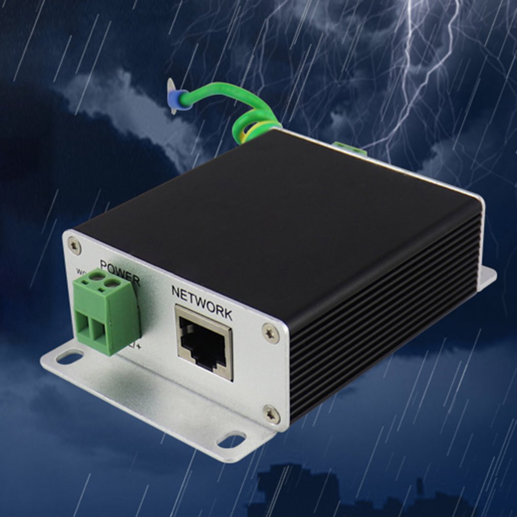 2-in-1 Network Power Supply Network Camera Arrester YF-BD220 Network Lightning Protection Device Surge Protective Device