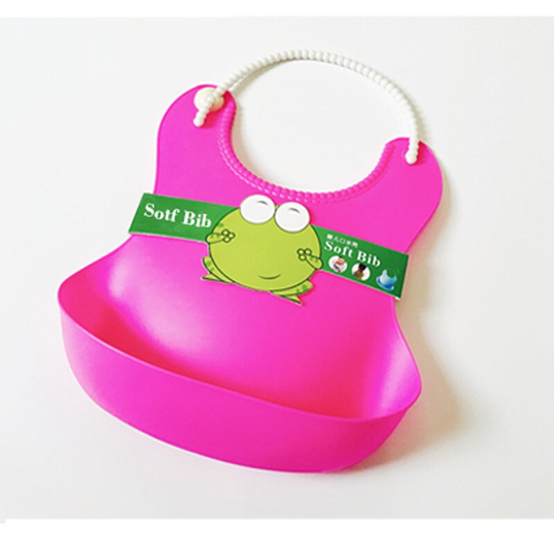 Baby wasserdicht Mittagessen lätzchen Kleinkinder silikon fütterung Baby speichel handtuch Karikatur wasserdichte schürzen Baby Lätzchen: KS0503-Rose