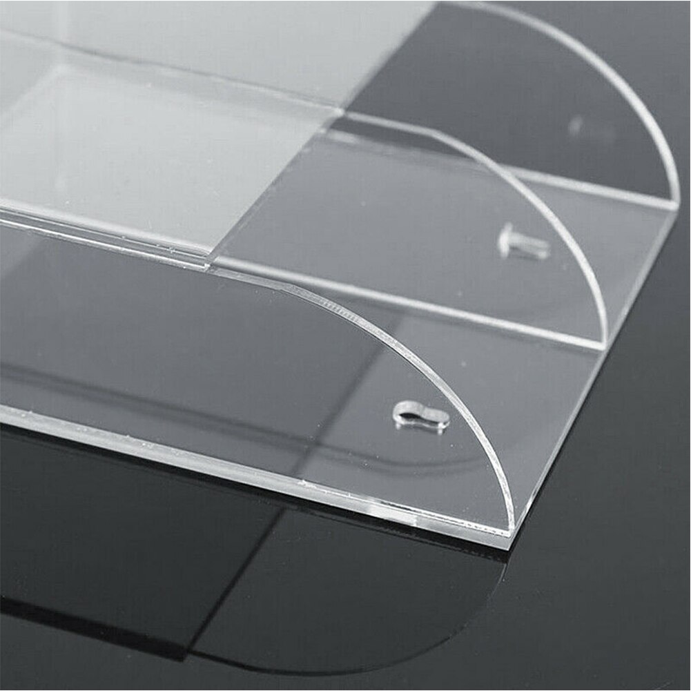 Wall Mounted Home Acrylic Space Saving Transparent Remote Control Organizer Air Conditioner Makeup Brush Storage Box Holder Case