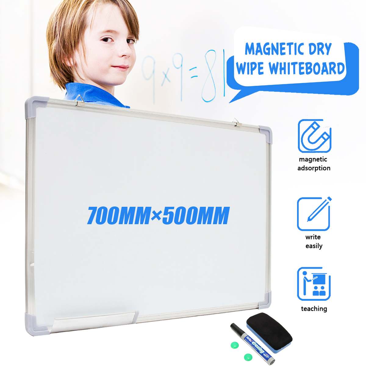WISSNER Paneel tekening apparaten magnetische decimeter liniaal, 100 cm