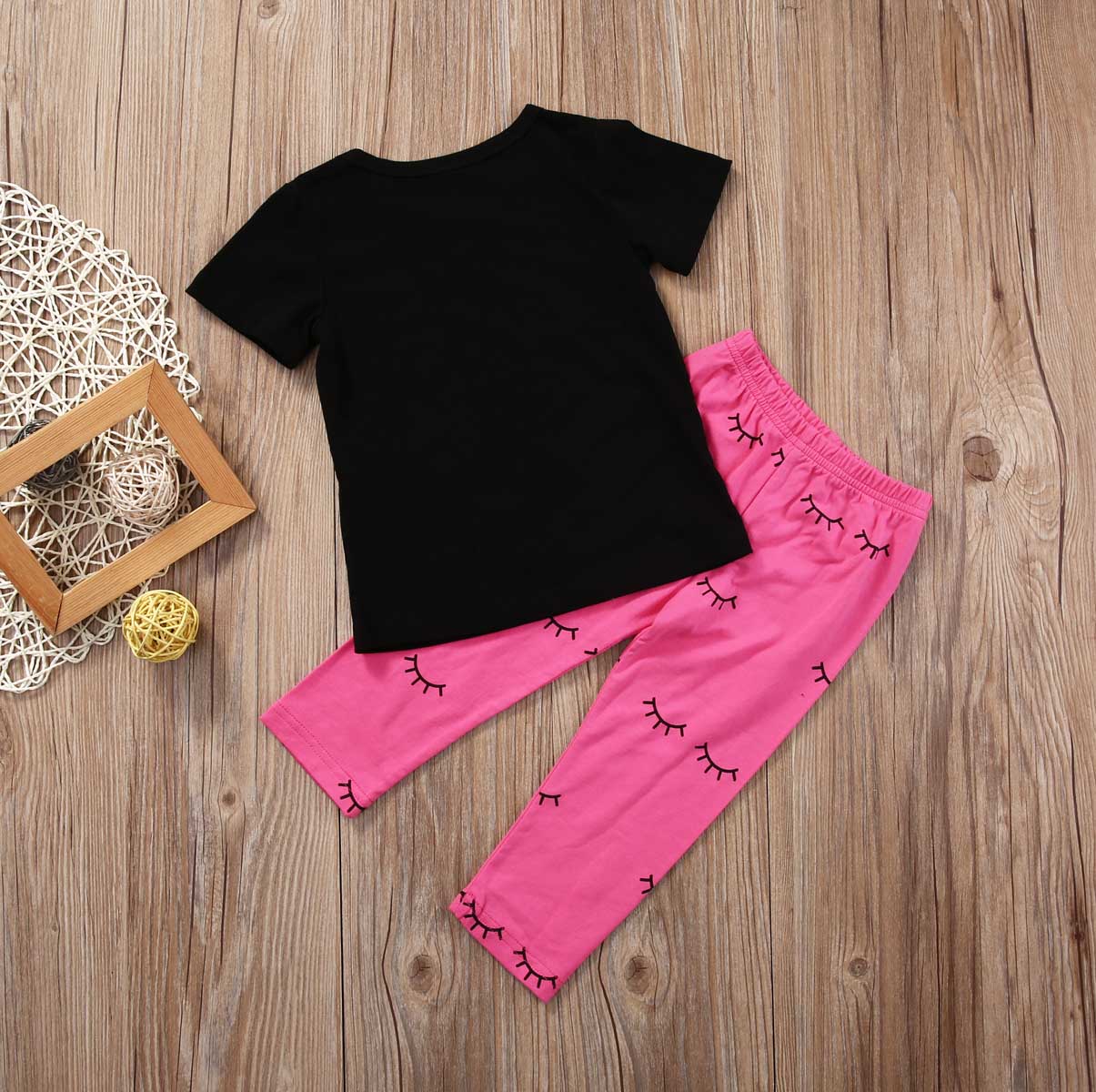 Pudcoco Ensemble Fille USA 1-6Year Enfant Bébé Filles Tenues T-Shirts Hauts + legging Pantalon Vêtements Ensemble