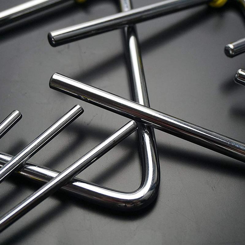 ABGZ-Steel Rhythm Musical Percussion Triangle-Instruments with Strikers, Set of 3