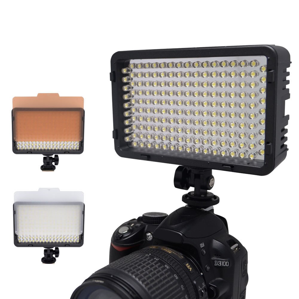 Mcoplus 130 LED-videoleuchte Fotografie Lampe für Kanon Nikon Sony Pentax Panasonic Samsung Olymp DV Kamera Camcorder VS CN-126