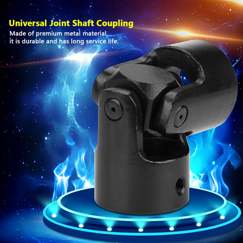 Shaft Coupling Connector DIY Steering Universal Joint with Keyway Tool 30*49*108mm