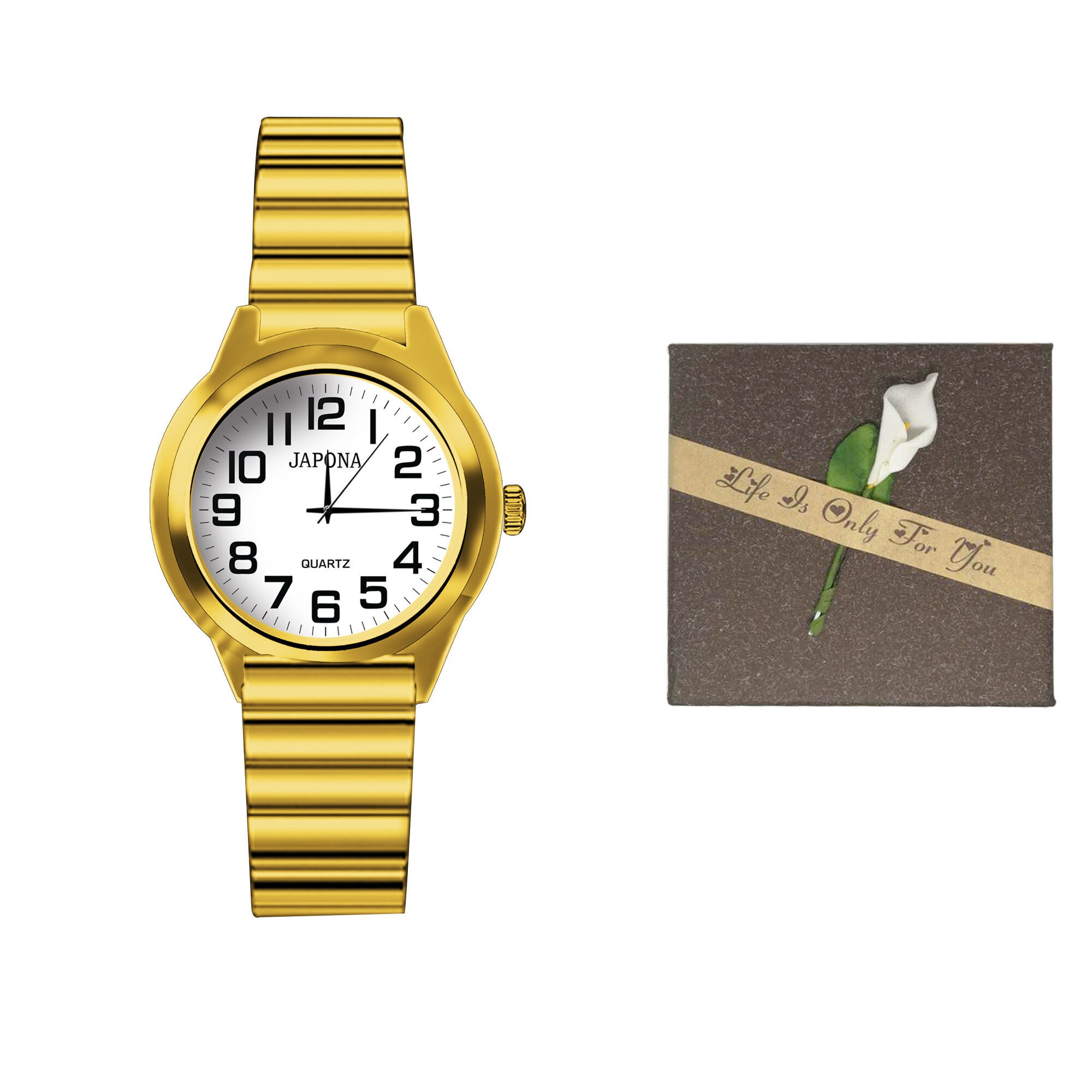 Montre électronique étanche pour hommes, bracelet élastique, ancienne montre pour femme, à l'ancienne, pour épreuve de mots: Golden Spring belt