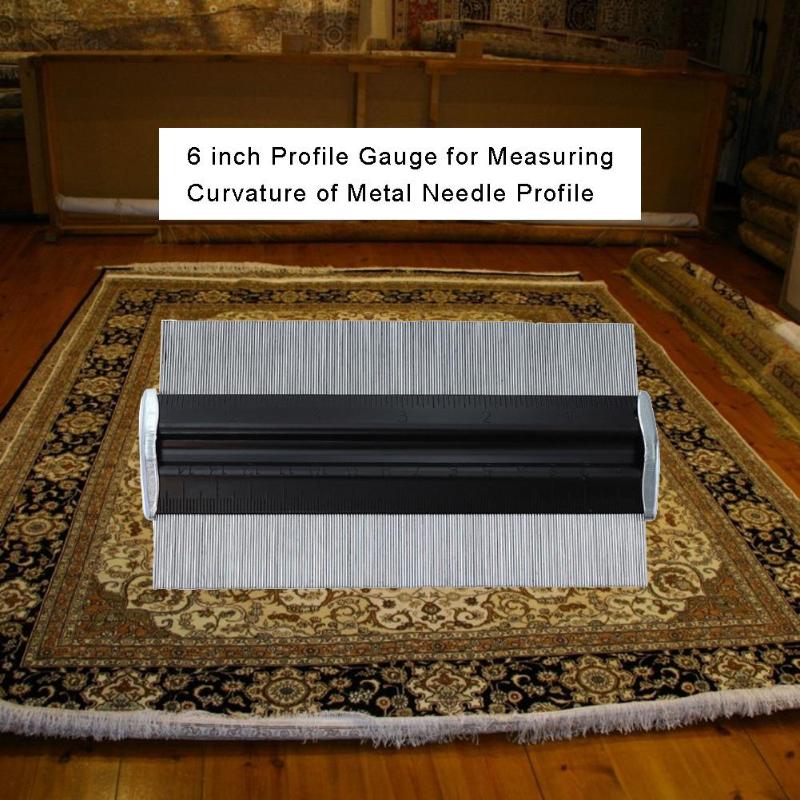 6 zoll Metall Stahl Nadel Profil Messgerät Fliesen Laminat Kontur Messgerät Duplizierer für Verlegung BöHöhle Teppiche Sanitär 148x84x16mm