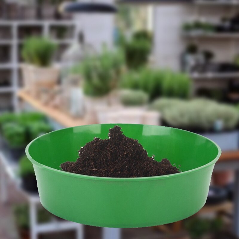 Green Plastic Garden Soil Sieve for Compost Soil Stone Mesh Gardening Tool Soil sieve Flower Nursery Plant Prop Knit Sieve